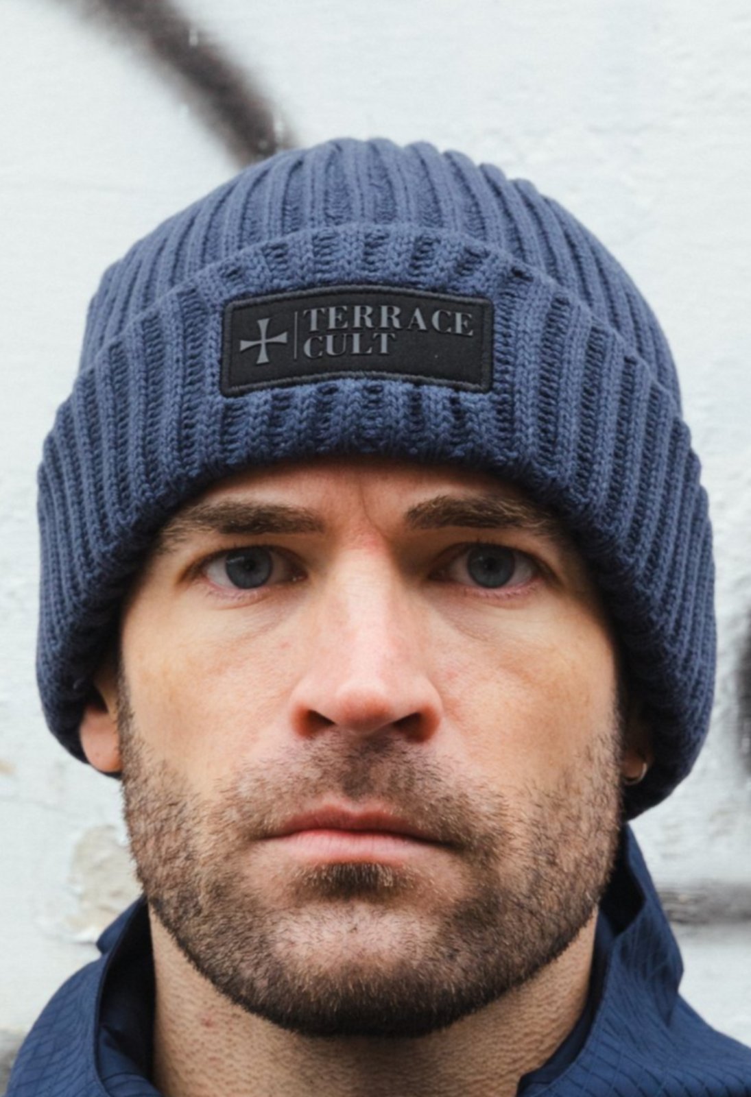 Premium Ribbed Beanie :: Navy